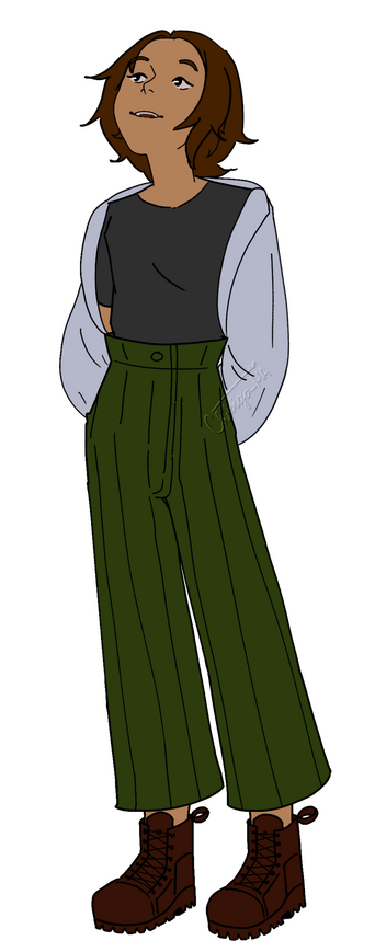 Girl Looking Up @ Boy (Flat Color) Girl Looking Up @ Boy (Flat Color)